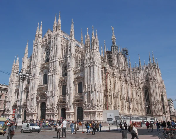 Міланський собор Пьяцца — стокове фото