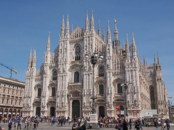Piazza Duomo Milan — Stok fotoğraf