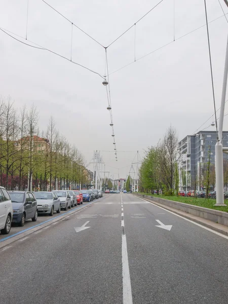 Via Castelfidardo Torino — Stok fotoğraf