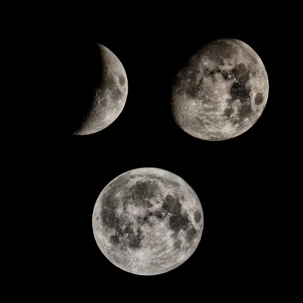 Fases da Lua — Fotografia de Stock