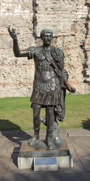 İmparator Trajan'ın heykeli — Stok fotoğraf