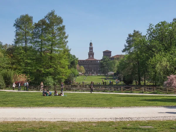 Parco sempione in Mailand — Stockfoto