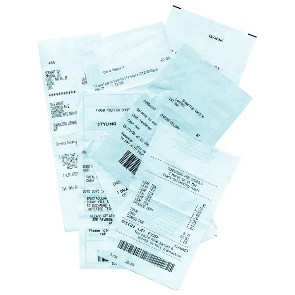 Receipts — Stock Photo, Image