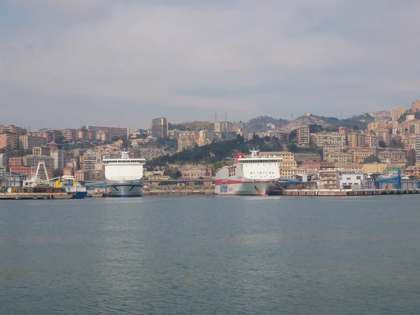 Porto vecchio gamla hamnen i Genua — Stockfoto