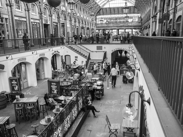 Black and white Covent Garden London — Stock Photo, Image