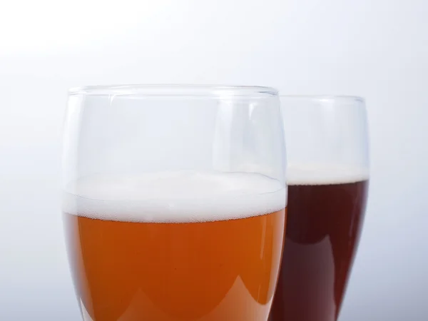 Deux verres de bière allemande — Photo