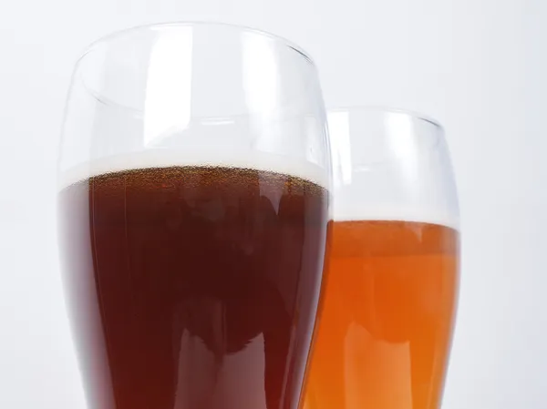 Two glasses of German beer — Stock Photo, Image