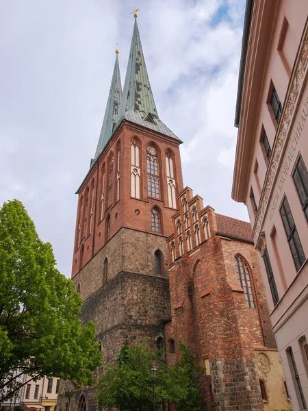 Nikolaikirche kyrklig berlin — Stockfoto