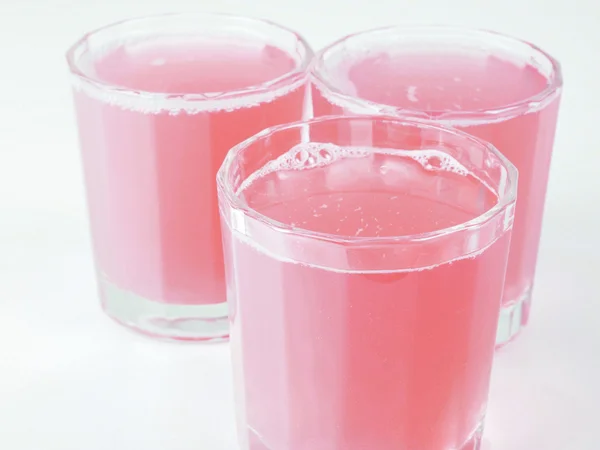 Anggur merah muda saft — Stok Foto