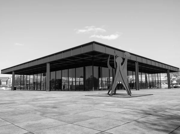 Neue Nationalgalerie in bianco e nero — Foto Stock