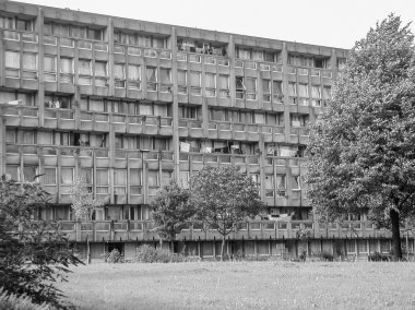 siyah-beyaz robin hood gardens Londra