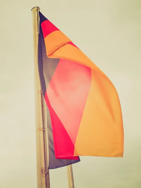 Retro look Duitse vlag — Stockfoto