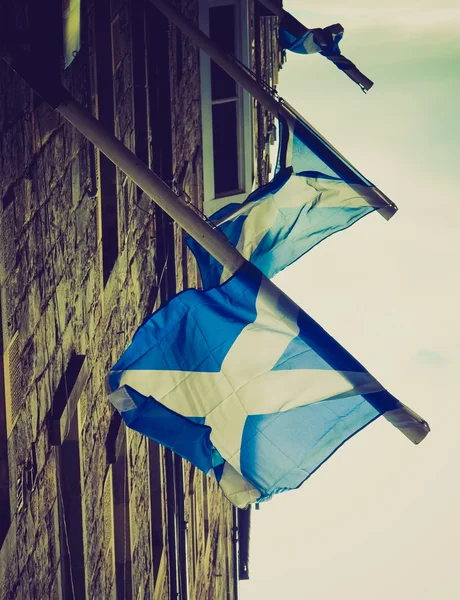 レトロな外観のスコットランドの旗 — ストック写真