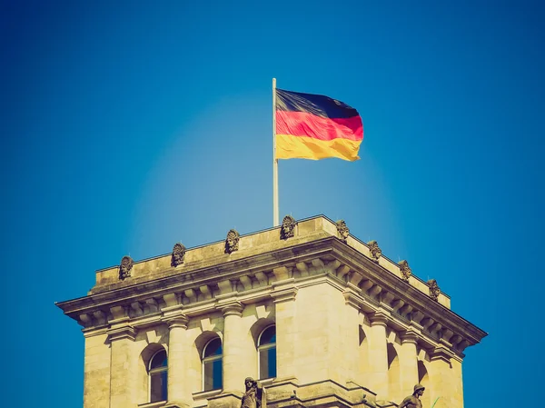 Retro look German flag — Stock Photo, Image