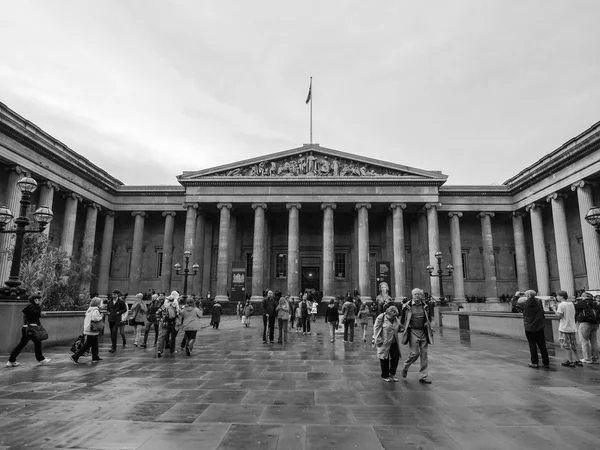 Blanco y negro british museum Londres — ストック写真