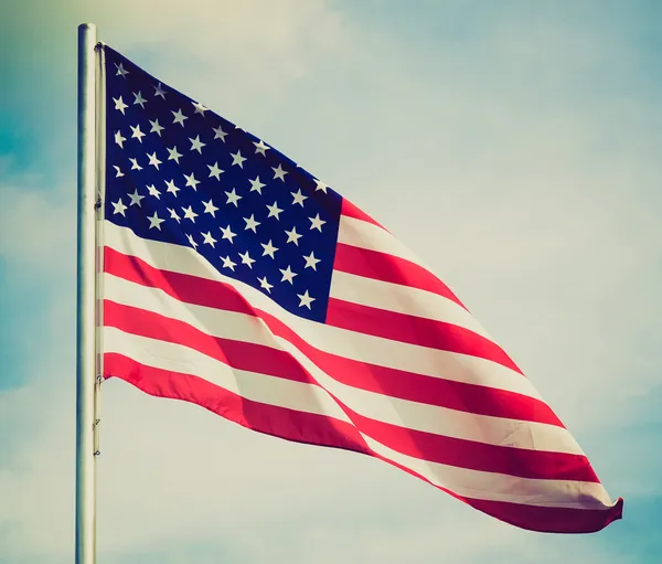 Retro look USA flag — Stock Photo, Image