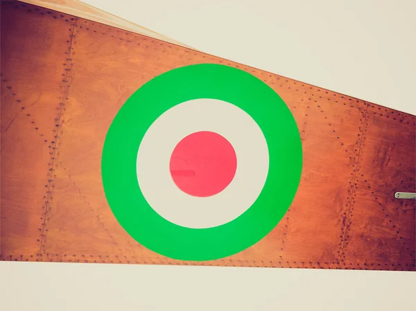 Retro-Look italienische Luftwaffe Flagge — Stockfoto