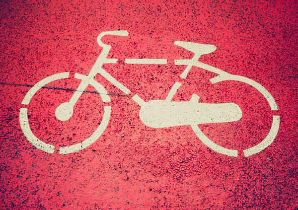 Retro bak Bisiklet işareti — Stok fotoğraf