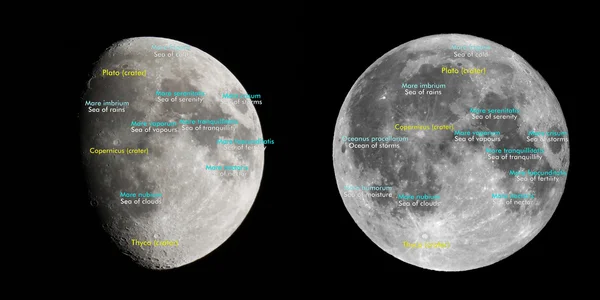 Moon atlas — Stock Photo, Image