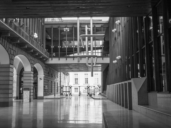 Teatro Regio en blanco y negro Teatro Real de Turín —  Fotos de Stock