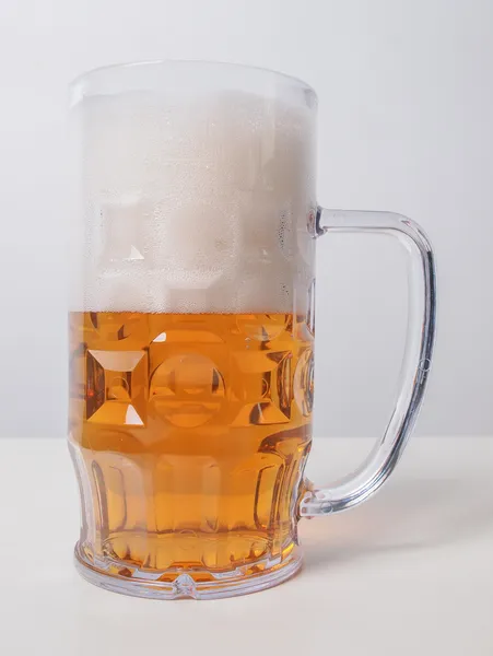 Lager öl glas — Stockfoto