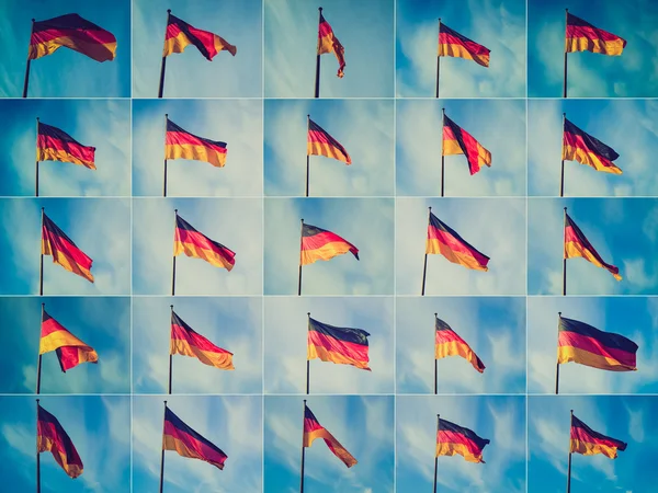 レトロな外観ドイツ国旗 — ストック写真