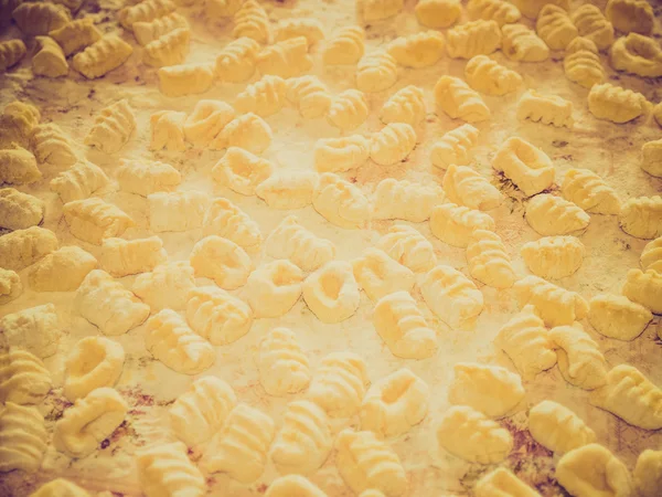 Retro look Gnocchi pasta — Stock Photo, Image