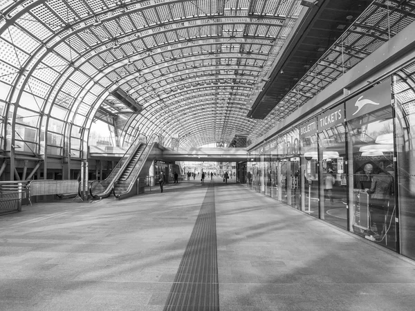 Bianco e nero Stazione Torino Porta Susa — Foto Stock