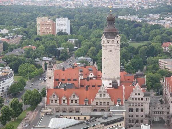 Leipzig vista aérea — Fotografia de Stock