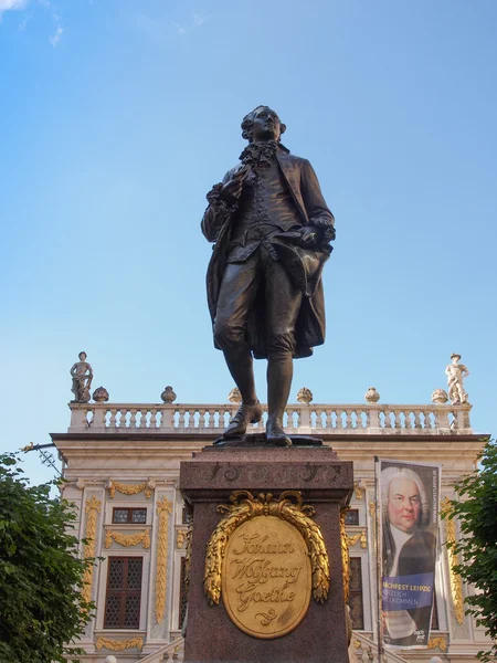 Goethe Denkmal Leipzig — Stock Photo, Image