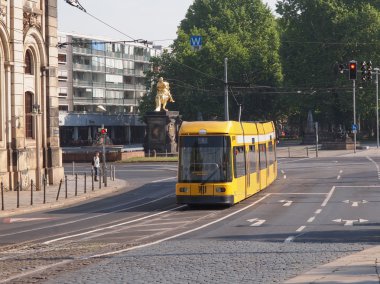 Dresden'de tramvay