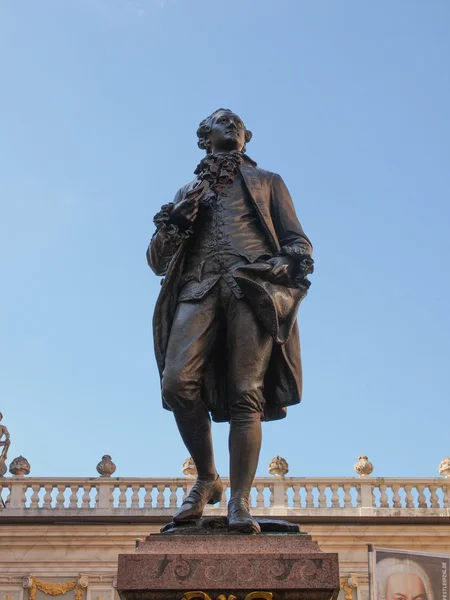 Goethe Denkmal Leipzig —  Fotos de Stock