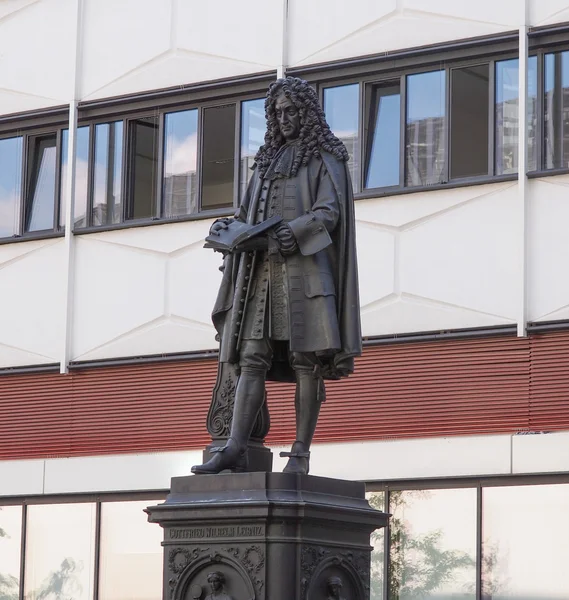 Leibniz-Denkmal Leipzig — Stockfoto
