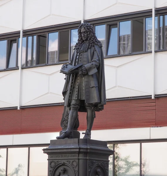 Leibniz Denkmal Leipzig — Foto de Stock