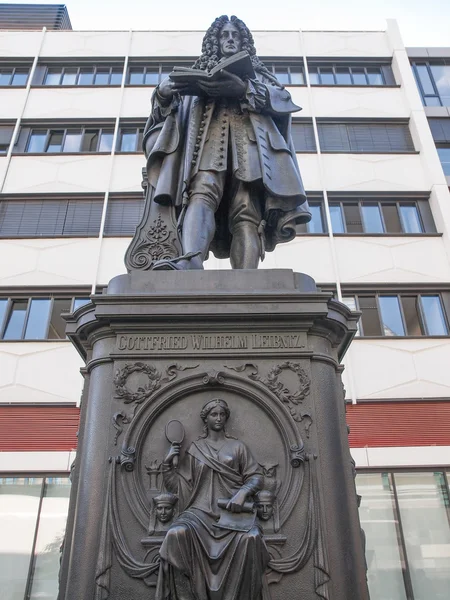 Leibniz Denkmal Leipzig — Fotografia de Stock