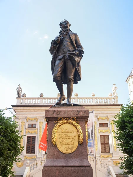 Goethe Denkmal Leipzig —  Fotos de Stock