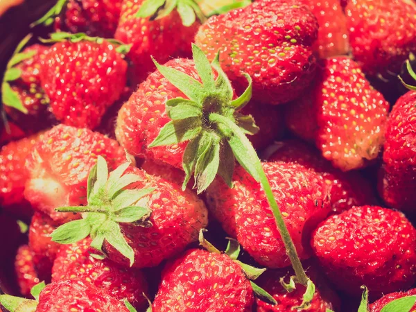 Retro look Strawberries — Stock Photo, Image
