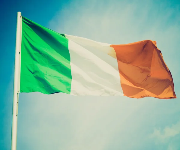 Regard rétro drapeau irlandais — Photo