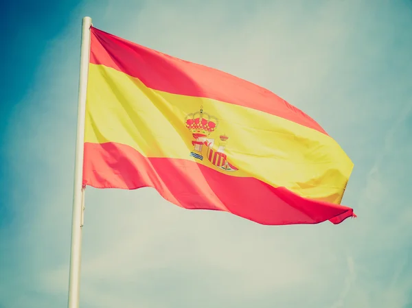 Retro-look vlag van Spanje voeren — Stockfoto