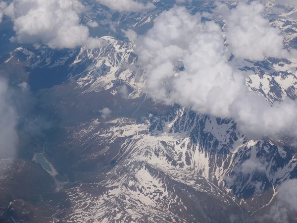 Wolken op Alpen — Stockfoto