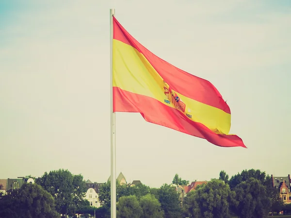 Retro-look vlag van Spanje voeren — Stockfoto