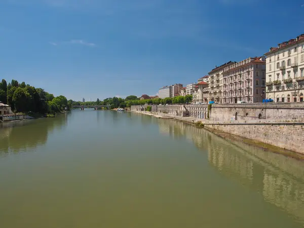 Rivière Po Turin — Photo