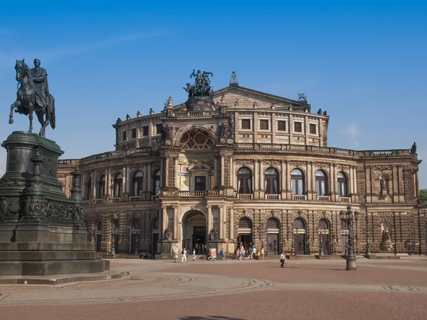 Drezno Semperoper — Zdjęcie stockowe