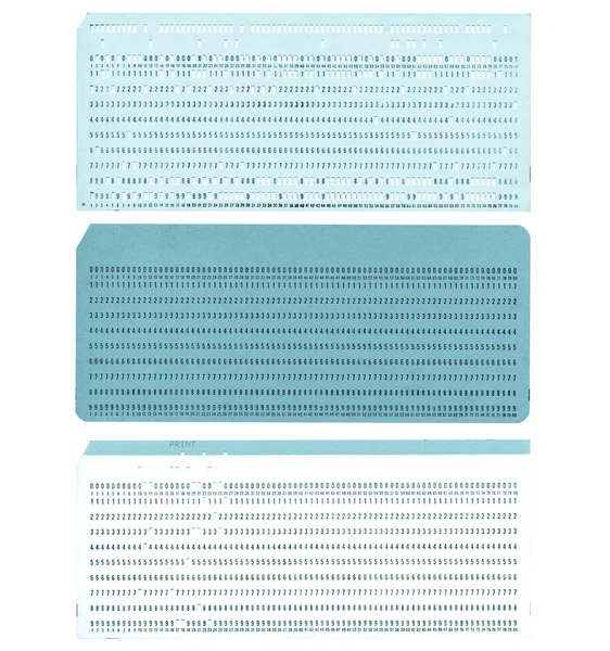 Punched card — Stock Photo, Image
