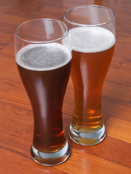 Två glas tysk öl — Stockfoto