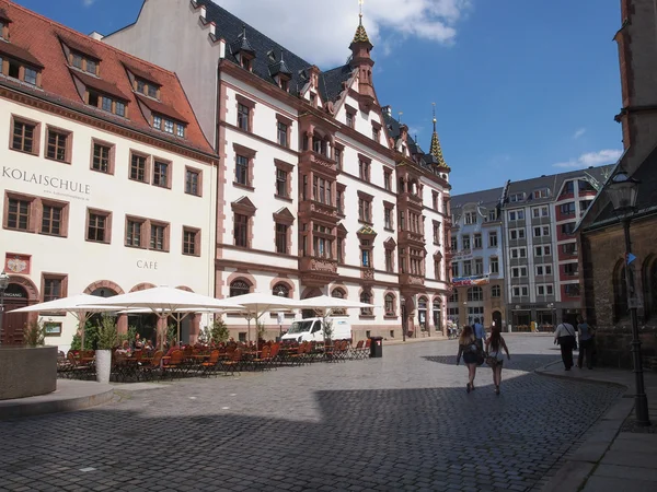 Turistas em Leipzig Alemanha — Fotografia de Stock