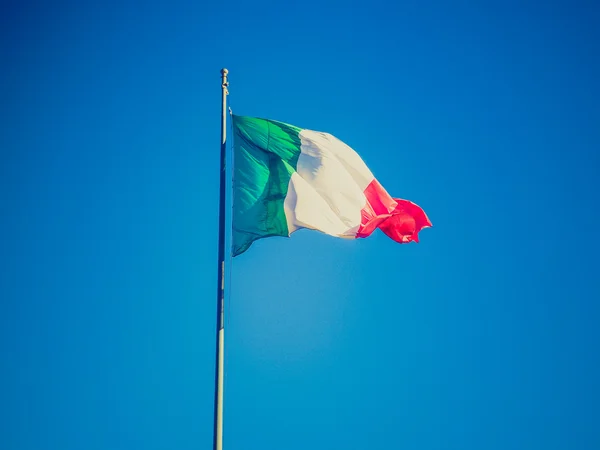 Retro wygląd flaga włoska — Zdjęcie stockowe
