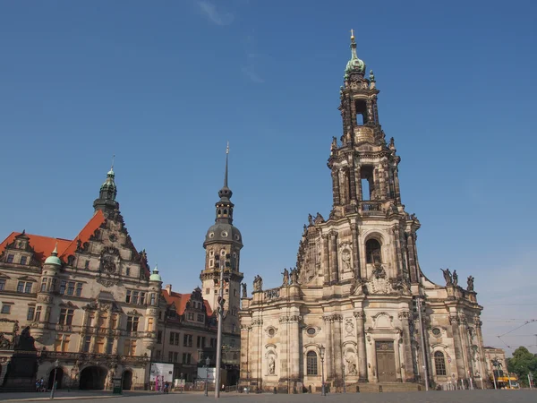 Dresde Hofkirche — Foto de Stock