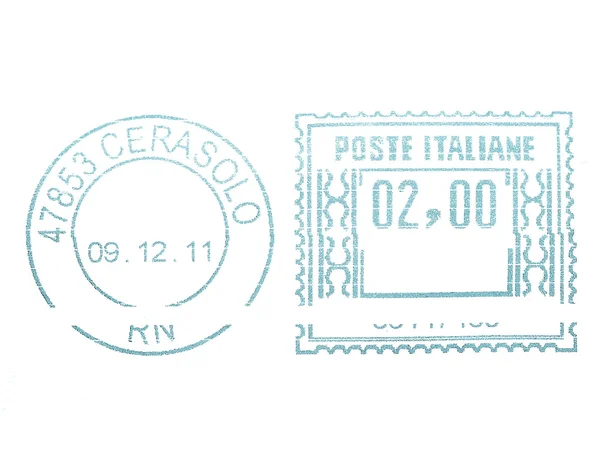 Postage meter stamp — Stock Photo, Image