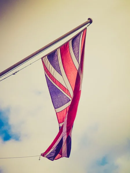 Retro-look Britse vlag — Stockfoto